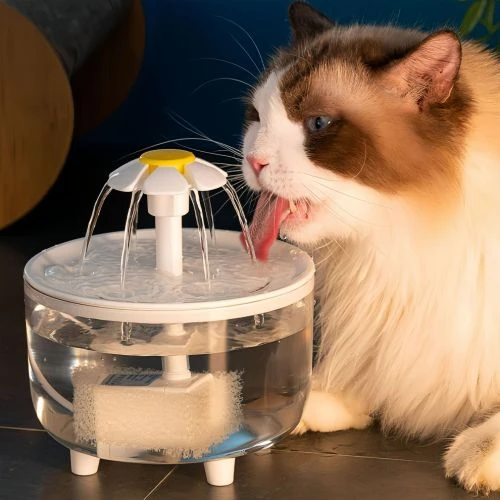 Cat flower circulating water dispenser, automatic filtration of living water, fl